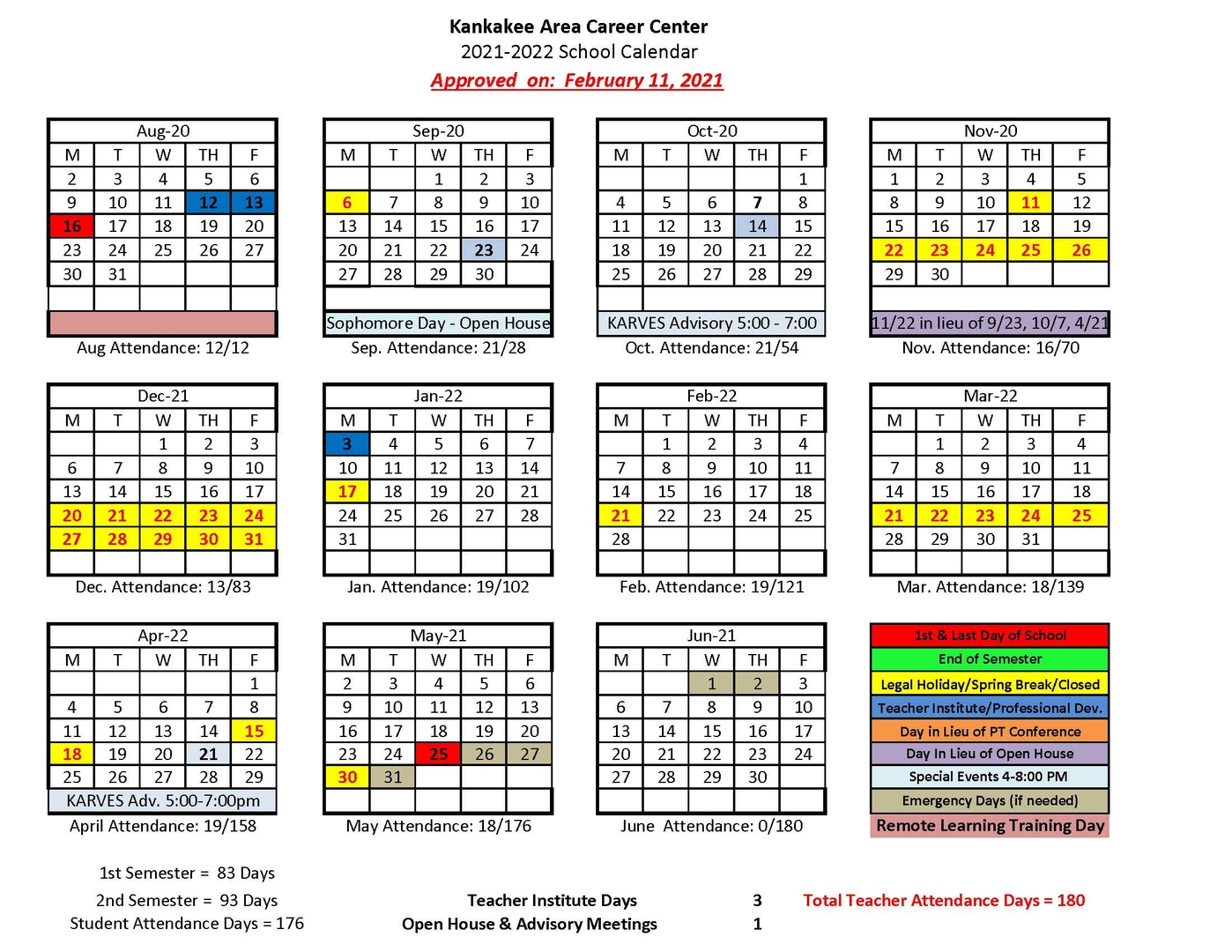 Etsu Spring 2022 Calendar